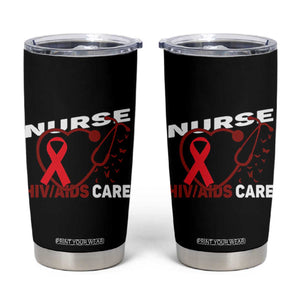 Healthcare Hero HIV AIDS Care Nurse Gift Tumbler Cup TS12 Black Print Your Wear