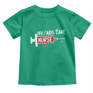 HIV AIDS Care Nurse Toddler T Shirt Red Ribbon Support Gift TS12 Irish Green Print Your Wear