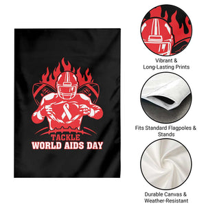 AIDS Awareness Garden Flag Ribbon HIV Tackle Football Gift TS12 Print Your Wear