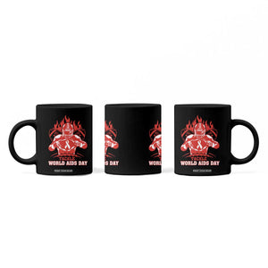 AIDS Awareness Coffee Mug Ribbon HIV Tackle Football Gift TS12 Print Your Wear