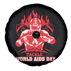 AIDS Awareness Spare Tire Cover Ribbon HIV Tackle Football Gift TS12 Print Your Wear