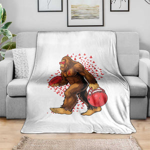 Funny Bigfoot Football Throw Blanket Support HIV Awareness Gift TS12 Print Your Wear