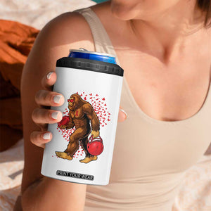 Funny Bigfoot Football 4 in 1 Can Cooler Tumbler Support HIV Awareness Gift TS12 Print Your Wear