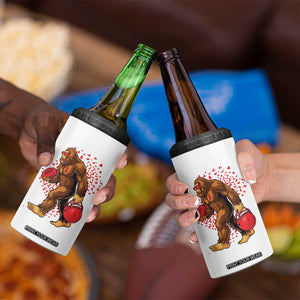 Funny Bigfoot Football 4 in 1 Can Cooler Tumbler Support HIV Awareness Gift TS12 Print Your Wear