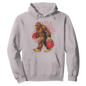 Funny Bigfoot Football Hoodie Support HIV Awareness Gift TS12 Ice Gray Print Your Wear