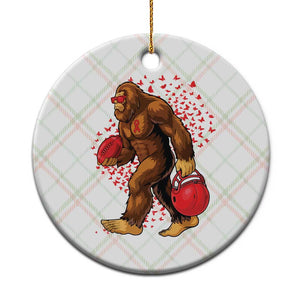 Funny Bigfoot Football Ceramic Ornament Support HIV Awareness Gift TS12 1pc Christmas Plaid Print Your Wear
