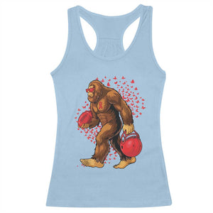 Funny Bigfoot Football Racerback Tank Top Support HIV Awareness Gift - Print Your Wear