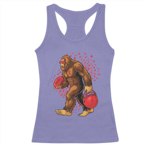 Funny Bigfoot Football Racerback Tank Top Support HIV Awareness Gift - Print Your Wear