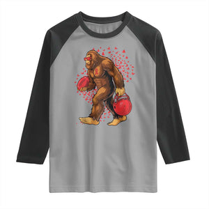 Funny Bigfoot Football Raglan Shirt Support HIV Awareness Gift TS12 Sport Gray Black Print Your Wear