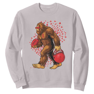 Funny Bigfoot Football Sweatshirt Support HIV Awareness Gift TS12 Ice Gray Print Your Wear