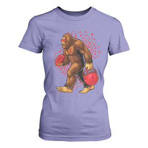 Funny Bigfoot Football T Shirt For Women Support HIV Awareness Gift TS12 Violet Print Your Wear