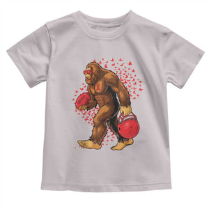 Funny Bigfoot Football Toddler T Shirt Support HIV Awareness Gift TS12 Ice Gray Print Your Wear