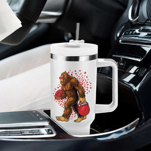 Funny Bigfoot Football Tumbler With Handle Support HIV Awareness Gift TS12 Print Your Wear