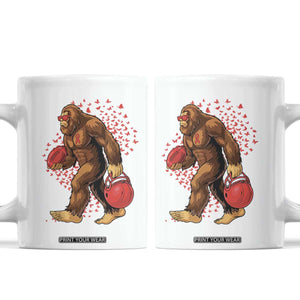 Funny Bigfoot Football Coffee Mug Support HIV Awareness Gift TS12 White Print Your Wear