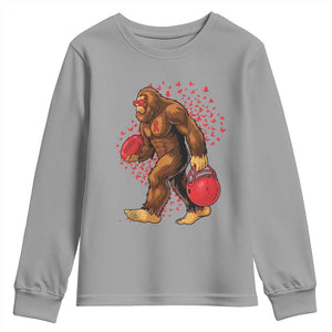 Funny Bigfoot Football Youth Sweatshirt Support HIV Awareness Gift TS12 Sport Gray Print Your Wear
