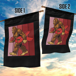 Funny Bigfoot Football HIV Awareness Garden Flag Red Ribbon Retro Vintage Style Gift TS12 Print Your Wear
