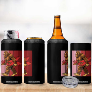 Funny Bigfoot Football HIV Awareness 4 in 1 Can Cooler Tumbler Red Ribbon Retro Vintage Style Gift TS12 Print Your Wear