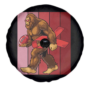 Funny Bigfoot Football HIV Awareness Spare Tire Cover Red Ribbon Retro Vintage Style Gift TS12 Print Your Wear