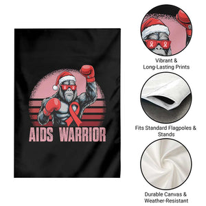 Christmas Santa Bigfoot HIV Awareness Garden Flag Retro Vintage Style Gift TS12 Print Your Wear