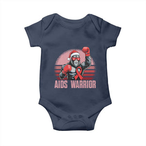 Christmas Santa Bigfoot HIV Awareness Baby Onesie Retro Vintage Style Gift TS12 Navy Print Your Wear