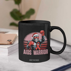 Christmas Santa Bigfoot HIV Awareness Coffee Mug Retro Vintage Style Gift TS12 Print Your Wear