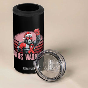 Christmas Santa Bigfoot HIV Awareness 4 in 1 Can Cooler Tumbler Retro Vintage Style Gift TS12 Print Your Wear
