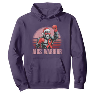 Christmas Santa Bigfoot HIV Awareness Hoodie Retro Vintage Style Gift TS12 Purple Print Your Wear