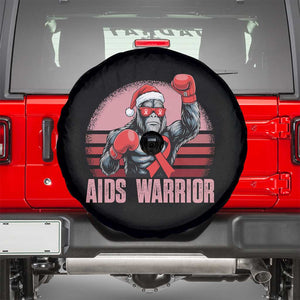 Christmas Santa Bigfoot HIV Awareness Spare Tire Cover Retro Vintage Style Gift TS12 Black Print Your Wear