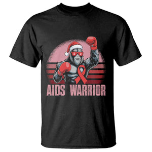 Christmas Santa Bigfoot HIV Awareness T Shirt Retro Vintage Style Gift TS12 Black Print Your Wear
