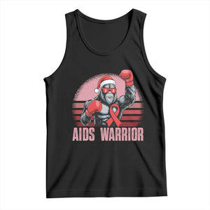 Christmas Santa Bigfoot HIV Awareness Tank Top Retro Vintage Style Gift TS12 Black Print Your Wear