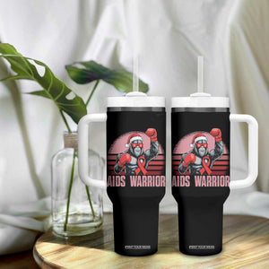 Christmas Santa Bigfoot HIV Awareness Tumbler With Handle Retro Vintage Style Gift TS12 Print Your Wear