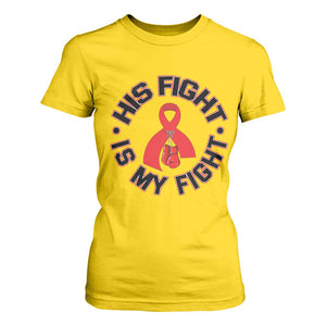 HIV Warrior His Fight Is My Fight T Shirt For Women Red Ribbon Boxing Gift TS12 Daisy Print Your Wear