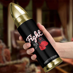 Fight Pray For A Cure Bullet Tumbler Red Ribbon HIV Awareness Boxing Gift TS12 Print Your Wear