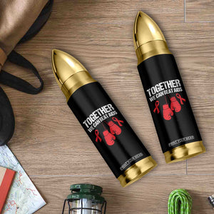 Together We Can Beat AIDS Bullet Tumbler Boxing HIV Awareness Gift TS12 Print Your Wear