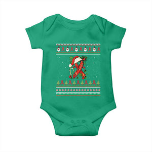 Santa Red Ribbon HIV Awareness Baby Onesie Ugly Sweater Christmas Gift TS12 Irish Green Print Your Wear