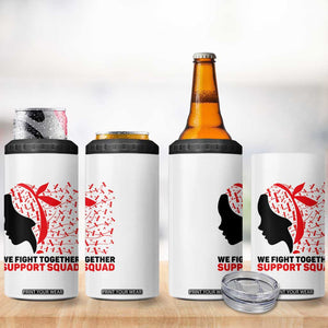 We Fight Together Support Squad 4 in 1 Can Cooler Tumbler HIV Awareness Dragonfly Gift TS12 Print Your Wear