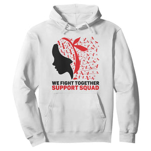 We Fight Together Support Squad Hoodie HIV Awareness Dragonfly Gift TS12 White Print Your Wear