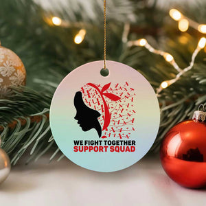 We Fight Together Support Squad Ceramic Ornament HIV Awareness Dragonfly Gift TS12 1pc Pastel Print Your Wear