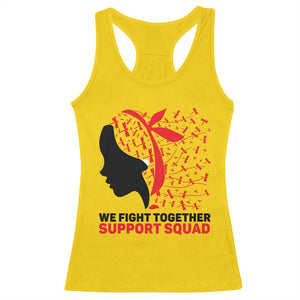 We Fight Together Support Squad Racerback Tank Top HIV Awareness Dragonfly Gift - Print Your Wear