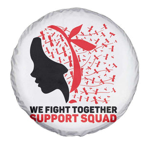 We Fight Together Support Squad Spare Tire Cover HIV Awareness Dragonfly Gift TS12 Print Your Wear