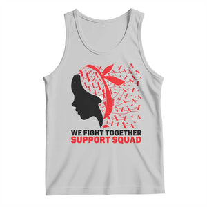 We Fight Together Support Squad Tank Top HIV Awareness Dragonfly Gift TS12 Ash Print Your Wear