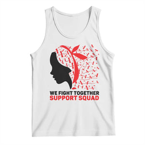We Fight Together Support Squad Tank Top HIV Awareness Dragonfly Gift TS12 White Print Your Wear