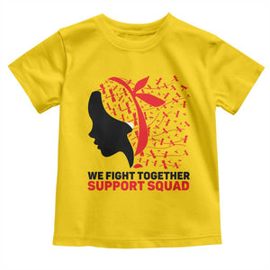 We Fight Together Support Squad Toddler T Shirt HIV Awareness Dragonfly Gift TS12 Daisy Print Your Wear