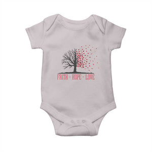 World AIDS Day Awareness Gift Baby Onesie Faith Hope Love TS12 Ice Gray Print Your Wear