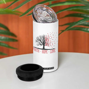 World AIDS Day Awareness Gift 4 in 1 Can Cooler Tumbler Faith Hope Love TS12 Print Your Wear