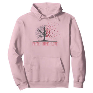 World AIDS Day Awareness Gift Hoodie Faith Hope Love TS12 Light Pink Print Your Wear