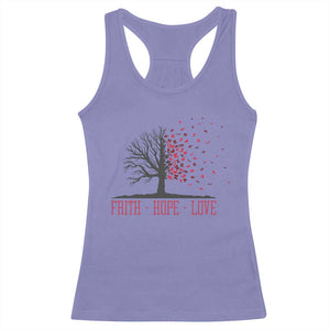 World AIDS Day Awareness Gift Racerback Tank Top Faith Hope Love - Print Your Wear
