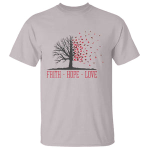 World AIDS Day Awareness Gift T Shirt Faith Hope Love TS12 Ice Gray Print Your Wear