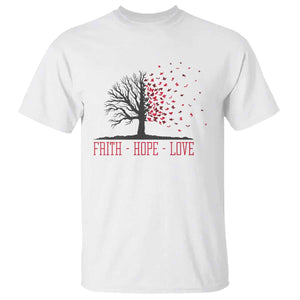 World AIDS Day Awareness Gift T Shirt Faith Hope Love TS12 White Print Your Wear