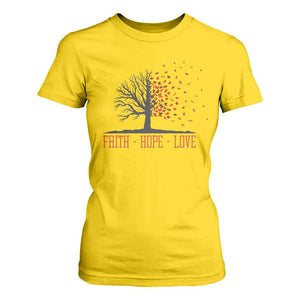 World AIDS Day Awareness Gift T Shirt For Women Faith Hope Love TS12 Daisy Print Your Wear